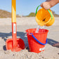 Spielstabil Large Sand Pail Beach Toy - 2.5L German-Made Sand Bucket - Kids Beach Essentials, Toddler Outdoor Toys, & Sandbox To