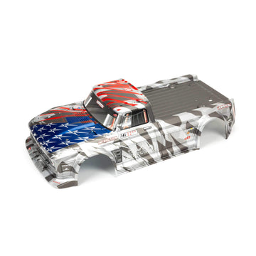 Arrma 1/7 Painted Body, Silver/Red: Infraction 6S Blx, Ara410006