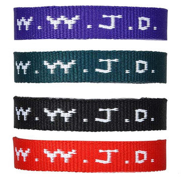 24 (2 Dozen) Wwjd Religious Bracelets Christian Wrist Bands and Church Event Fundraisers (Original Version) (Original Version)