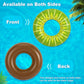 Heysplash Pool Tubes For Adult,32' Giant Kiwi Floats Tube Swim Floaties With Fun Prints,Inflatable Swimming Ring Floating, Summer Fun Beach Lake Party Decoration Toys,Inner Tube Floaty For Kid Adult