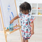 Bumkins Disney Short Sleeve Smock, Toddler Reusable Waterproof Bib For Girls And Boys 3-7 Years, Junior Childrens, Kids Paint Apron, Arts, Crafts And Play With Pocket, Soft Fabric, Mickey Mouse