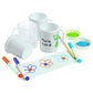 Colorations Design Your Own Mugs, Pack of 12, White Plastic, Ideal Craft Project for Kids, Personalized Keepsake Gift