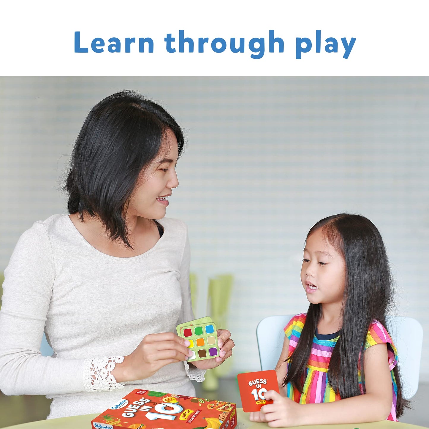 Skillmatics Card Game - Guess In 10 Junior Food We Eat For Kids, Boys, Girls, And Families Who Love Board Games And Educational Toys, Travel Friendly, Gifts For Ages 3, 4, 5, 6