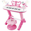 Kids Piano Keyboard Toys, 31-Keys Piano For Toddler Ages 3-5-9, Educational Toys With Microphone, Stool, Portable Multifunction