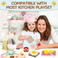 Airlab Play Kitchen Accessories Toddlers 1-3 Wooden Pop-up Toaster Toy Play Food Kids Age 1 2 3, Bread, Butter, Poached Egg Cutt