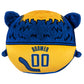 The Sleep Squad Indiana Pacers Boomer Plushie - 12" Kiri Cloud Mascot, Crystal Velboa Polyester