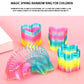 Liberty Imports 24 Pcs Mini Rainbow Magic Springs Multi-Shape Assortment In Bulk For Birthday Party Favors, Prize, Goodie Bag Fillers (2 Inches)