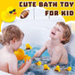 100 Pcs Football Rubber Ducks Floating Bath Toy Football Duck Shower Toy Football Sports Themed Mini Ducks For Bathtub Party Birthday Decoration