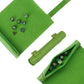 Cusdie 2 in 1 Dice Rolling Mat & Zippered Dice Holder DIce Tray- Compatible with DND Polyhedral Dice Dungeons and Dragon (Green)-New