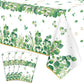 4 Pack Sage Green Eucalyptus Leaf Tablecover Sage Greenery Tablecloth Plastic Green Leaves Rectangular Greenery Table Cloths For