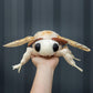ZHONGXIN MADE Silk Moth Plush Toy - 11in Soft Cotton Stuffed Animal, Realistic White Moth with Big Wings, Unique Kids Plush Collection