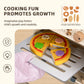Oook Wooden Kids Oven, Pretend Play Oven For Toddlers With Diy Stickers, Kitchen Play Set Accessories With Push-Pull Baking Tray