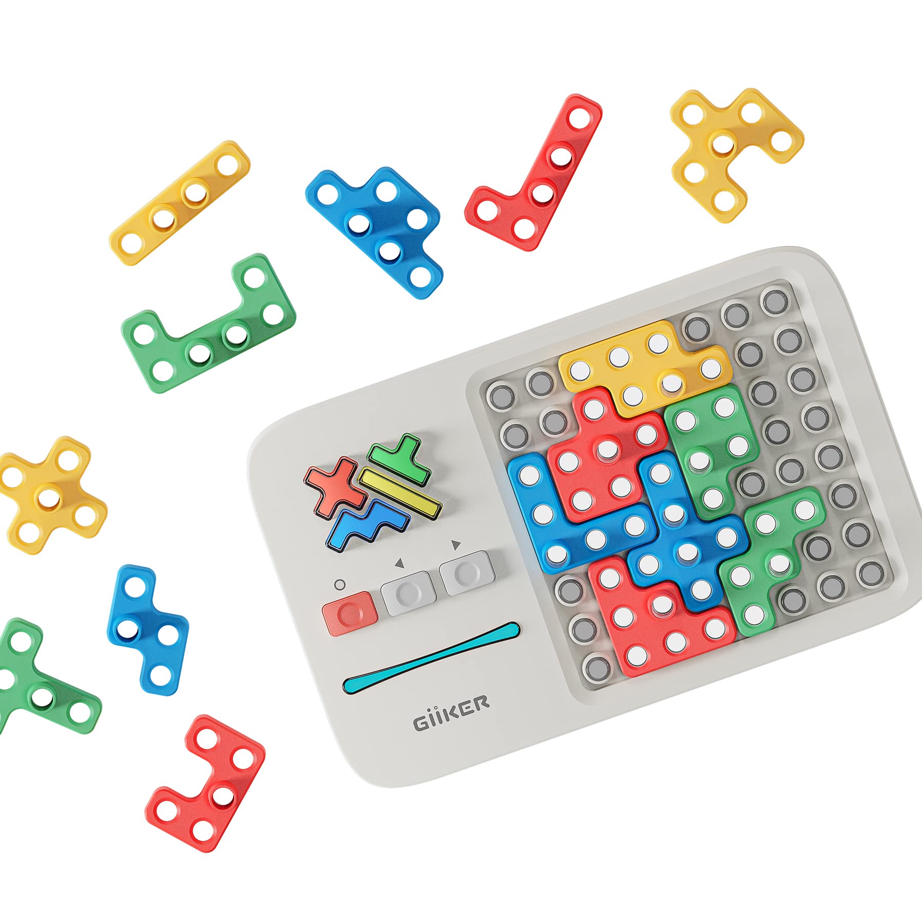Giiker Super Blocks Pattern Matching Puzzle Games, Original 1000+ Challenges Brain Teaser Toys For Kids & Teens, Easter Basket Stuffers Birthday Gifts For Boys Girls, Travel Games For Road Trips