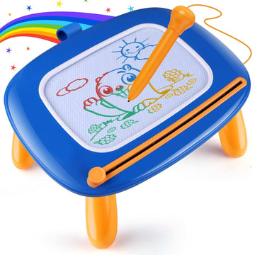 Smasiagon Toddler Girl Boy Toys For 1 2 3 Year Old Girls Boys Magnetic Drawing Board Educational Learning Toys For 18 Month Old Girls Boys Birthday Christmas Gifts (Royal Blue)