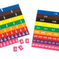Learning Advantage Fraction/Decimal Tiles - Set Of 51 - Double-Sided Rainbow Tiles - Visual, Hands-On Math Resource - Teach Fractions, Decimals And Equivalents, 7673