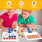 Quilinz Magnetic Ten Frame Set - 5 Dry Erase Paddles & 150 Math Counters, Math Manipulatives for Kids, Red/Orange/Yellow/Green/Blue, EVA
