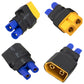 2Pairs Sharegoo Rc Ec2 To Xt60 Plug Male Female Adapter Connector For Rc Fpv Drone Car Lipo Nimh Battery Charger Esc