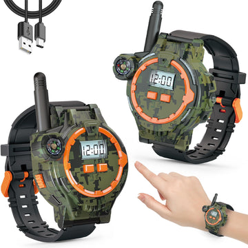 Rechargeable Walkie Talkies For Kids Radio Walky Talky With Flashlight Children Outdoor Game Interphone Gifts For Boy And Girl (