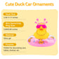 wonuu Car Duck Rubber Duck Car Ornaments Duck Car Dashboard Decorations with Cute Headband Swim Ring Necklace Sunglasses  B-Pink Star Headband