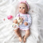 BAkwbwBY 18 HandPainted Reborn Baby Doll, Full Vinyl Washable Girl