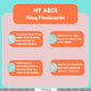 Mudpuppy My Abc'S - Ring Flashcards 26 Durable Double Sided Alphabet Cards And Reclosable Ring With Colorful Art For Kids Ages 3