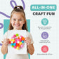 3000+ Pcs Arts and Crafts Supplies & Materials for Kids - Ultimate Bulk Craft Kit for Boys & Girls with 99 Activities Book for A