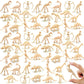 Qiuttnqn Dinosaur Fossil Skeletons 60 Pack, Plastic Dino Bones for Science Play, Multicolor, 12 Styles