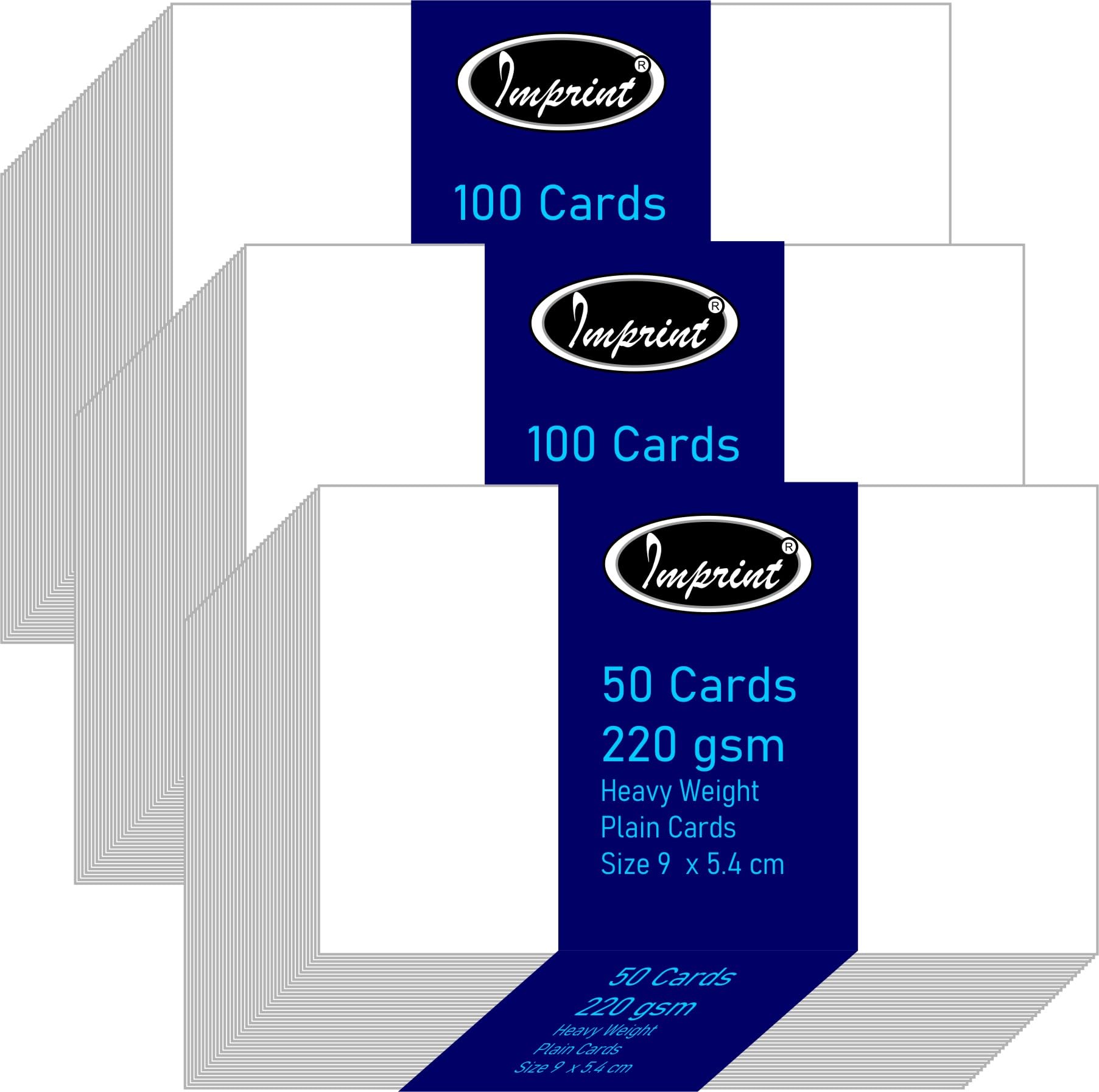 IMPRINT Flash Card White 2 x 3.5 Inches Approx, White Color Sheet (Pack of 250 Flash Cards)