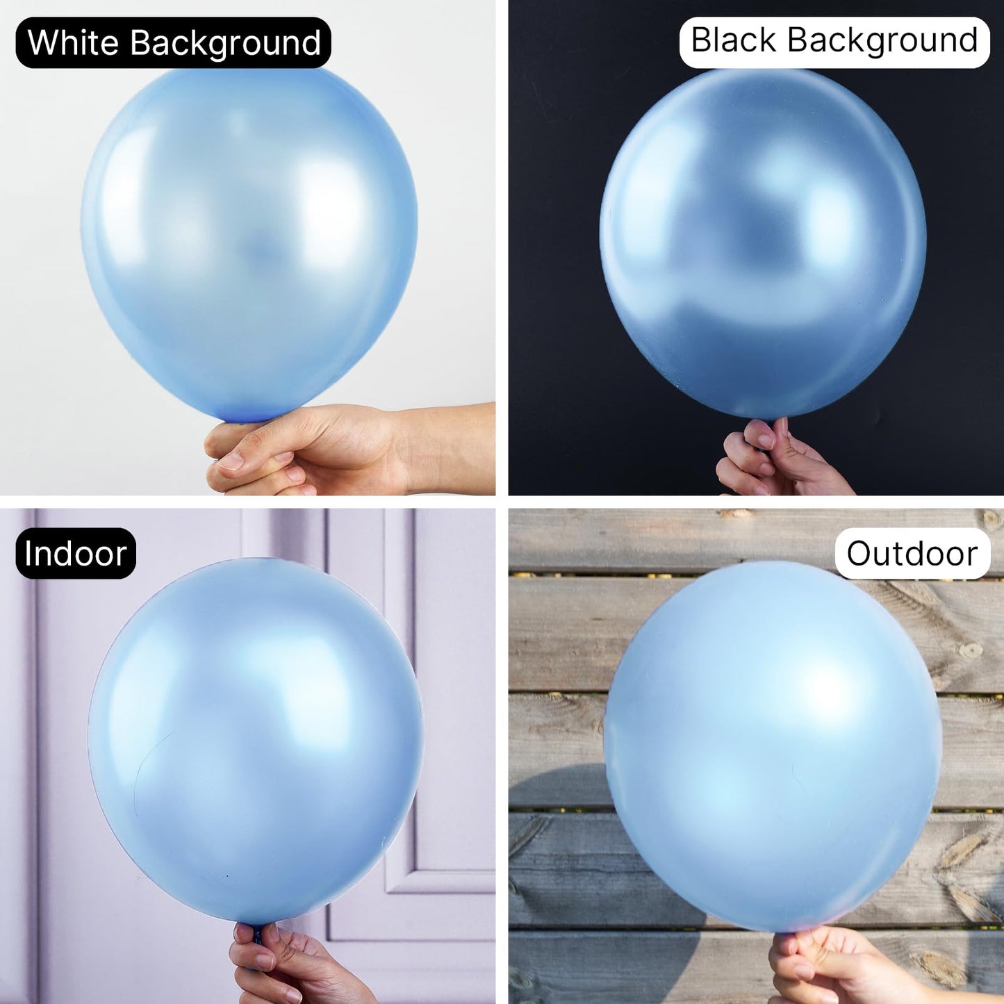 Partywoo Pearl Light Blue Balloons, 50 Pcs 12 Inch Light Blue Balloons, Pearl Blue Balloons For Balloon Garland Balloon Arch As Party Decorations, Birthday Decorations, Wedding Decorations, Blue-Z02