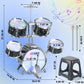 Kids Drum Set For Toddlers 1-3, Upgraded Kids Jazz Drum Musical Instrument Toys & Lights & All Plastic, Drum Set For Kids Beginn