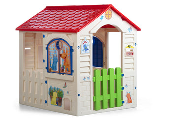 Country Cottage Playhouse - Durable Plastic, Easy To Assemble, Indoor/Outdoor Use, Kids 2+ Years