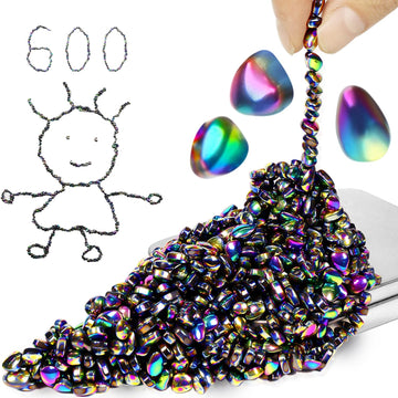 Caturledas 600 Pcs Ferrite Putty Stones, Fidget Toys Rocks For Office Stress Anxiety Relief, Executive Desk Toys For Men Women A