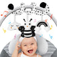 Fati Baby Spiral Car Seat Toys Hanging Toys, Black And White High Contrast Newborn Sensory Toys For 0 3 6 9 12 Months Girls Boys