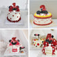 Variouslife Number 2 Birthday Candle - Red Black Sequin with Bow, Glitter Cake Decoration, Synthetic Wax, Ideal for 2nd Birthday Celebrations