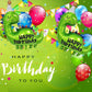 Samoka Large Green Dinosaur Balloons,2 Pcs 35 Inch Birthday Decoration Balloons,Birthday Decoration Balloons For Kids,Happy Birt