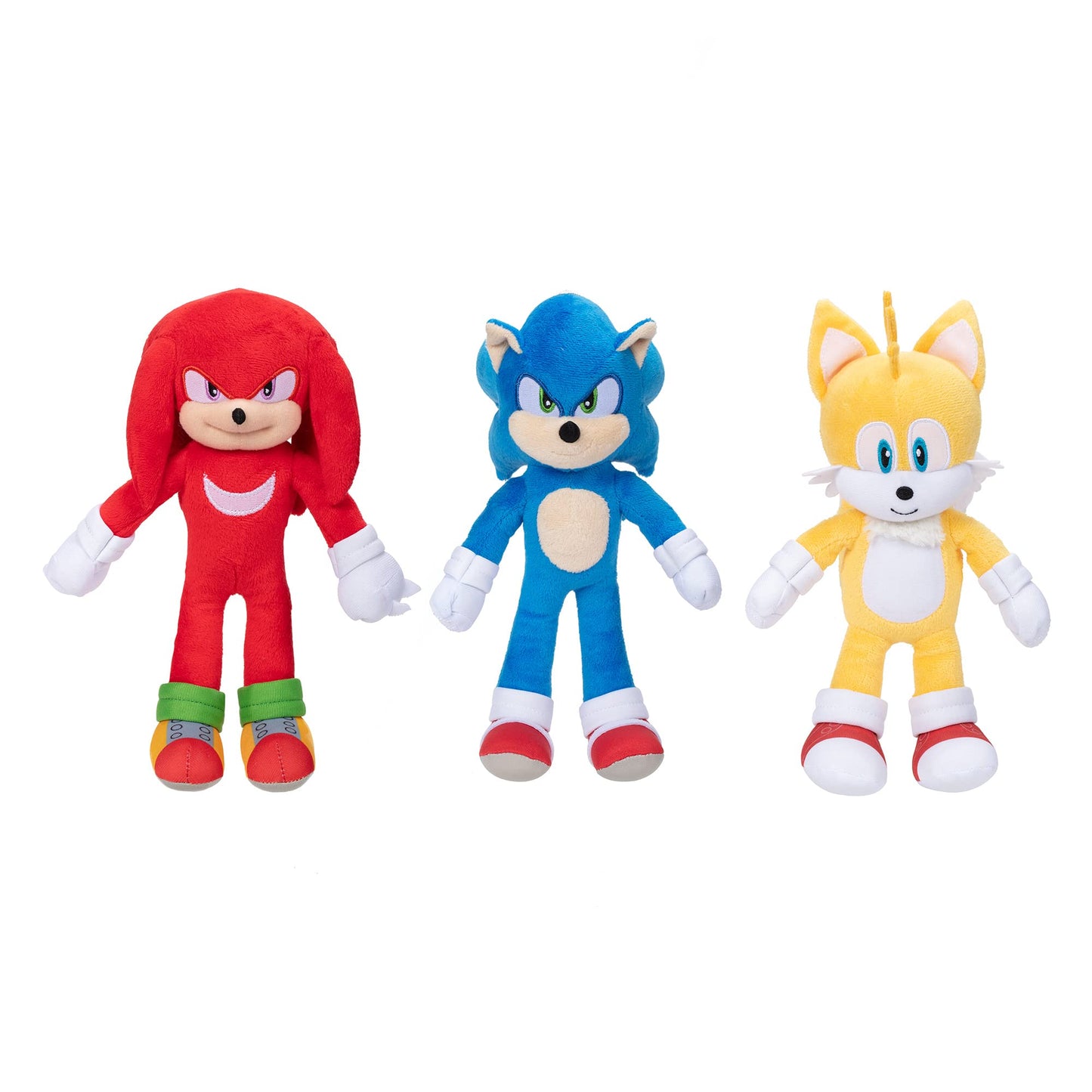 Sonic The Hedgehog Plush Toy 3-Pack - 9-Inch Collectibles, Polyester, Model 415994-PB