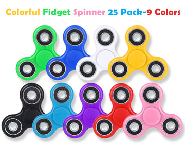 Scione Fidget Spinners, 25 Pack Birthday Party Gifts For Adults And Kids, Prize For Classroom, Easter Party Favors For Kids, Stress Anxiety Adhd Relief Fidgets Toy, Finger Hand Spinner Toys