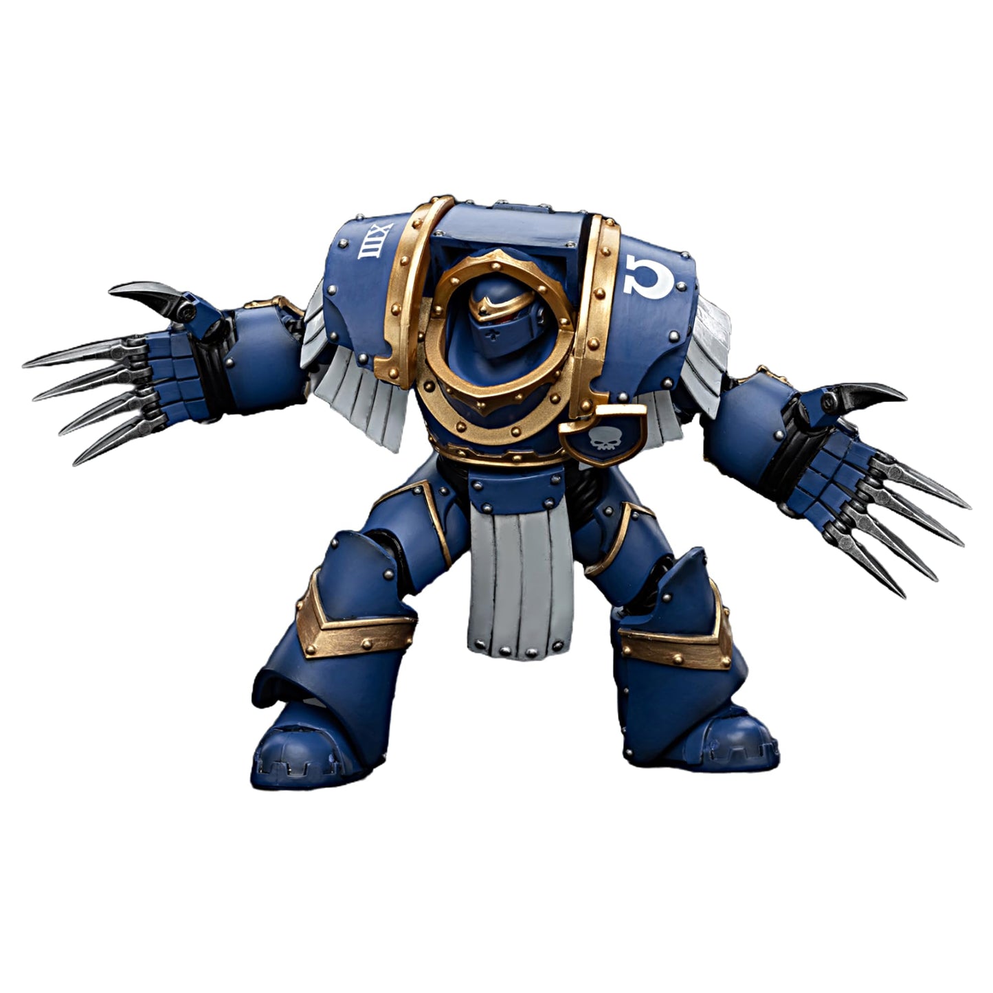 JOYTOY Warhammer 40K 1/18 Action Figures Ultramarines Cataphractii Terminator Squad Terminator with Lightning Claws Collectible Model
