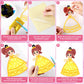 QOUBAI 32 Sets Princess Suncatchers Craft Kit DIY Window Stained Glass Effect Princess Paper Crafts Home School Classroom Decora