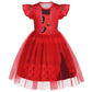 Wonderbabe Descendants Red Costume For Kids Bridget Pink Dress Red Descendants Costume Princess Halloween Dress Up Birthday Party Gift Size 5-6T