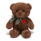 Riuhot Small Teddy Bear With Heart Cute Brown Teddy Bear Stuffed Animal Soft Stuffed Bear Plush Bear Plushie Toys Gifts For Girl