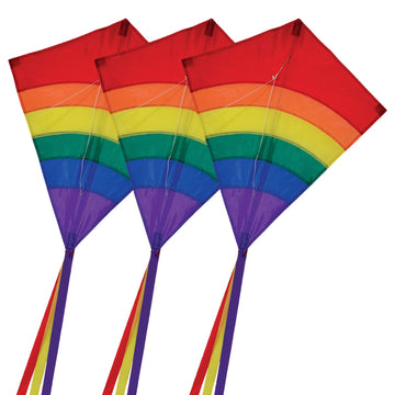 In The Breeze 3300-3 27' Diamond Kite, Rainbow Arch (3-Pack)