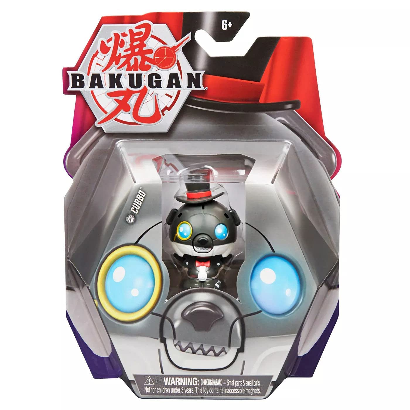 Bakugan 2021 Darkus Cosplay Magician Cubbo 2-Inch Core Collectible Figure And Trading Cards