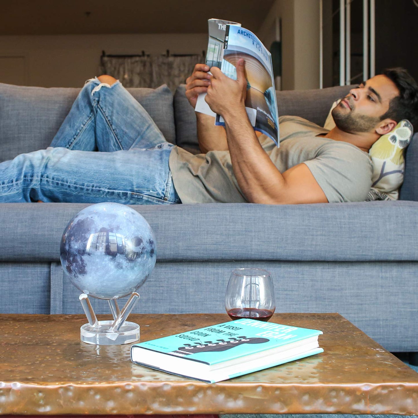 4.5' Moon Mova Globe