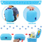 TEUVO Pet Care Playset, 16Pcs Kids Doctor Kit with Plush Dog & Backpack for Dog Grooming & Feeding, Pet Doctor Pretend Play Toys
