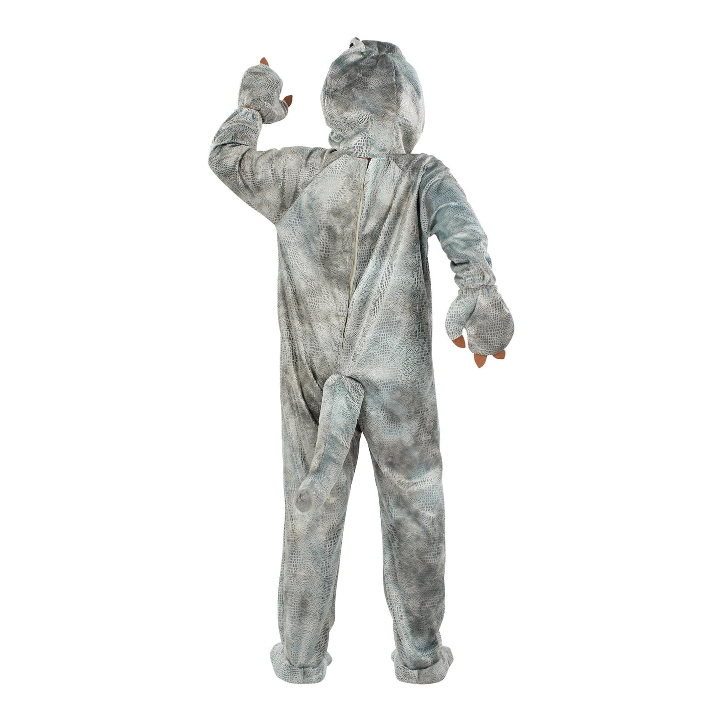Grey Raptor Dinosaur Child Costume | Large