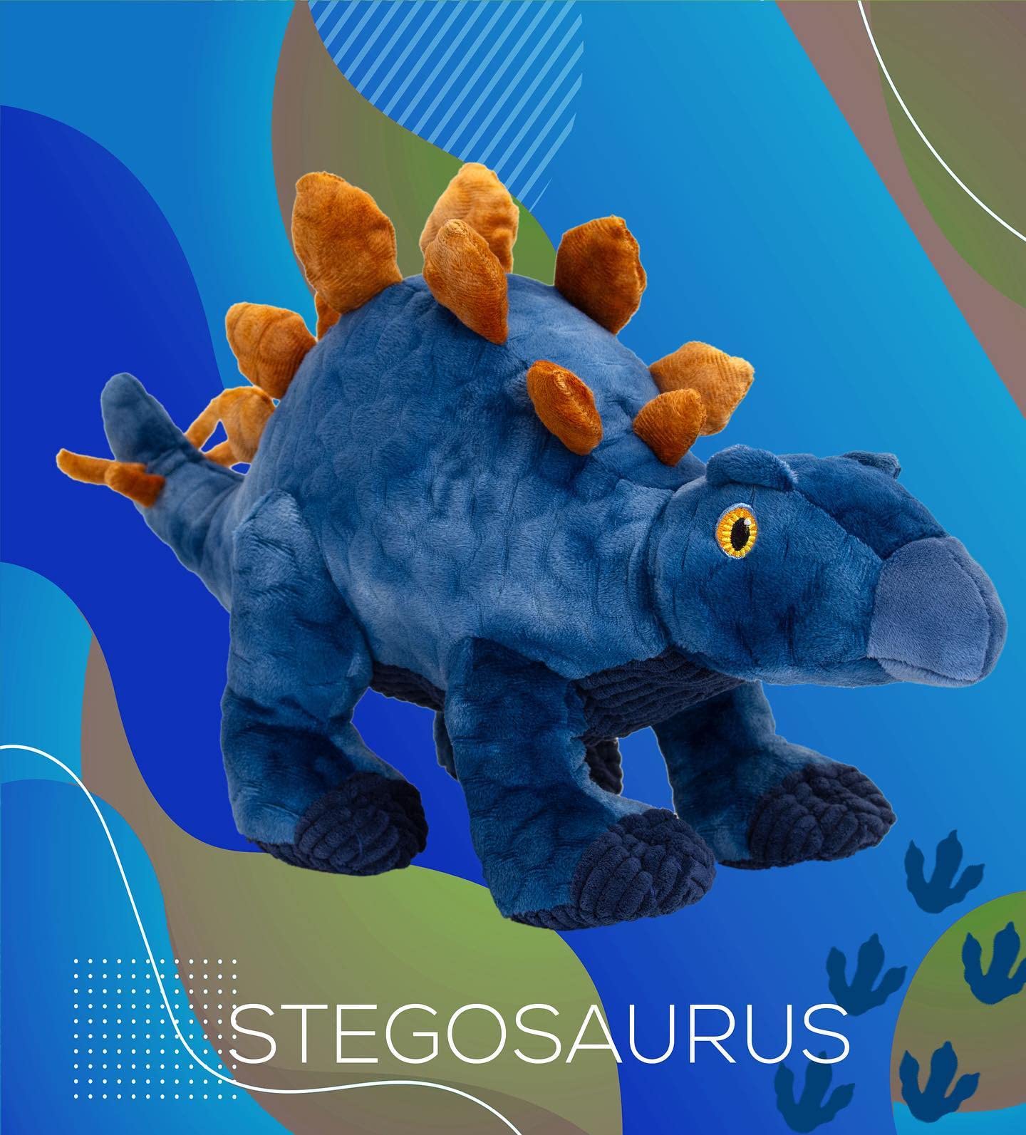 Deluxe Paws 100% Recycled Plush Eco Toys (Stegosaurus)