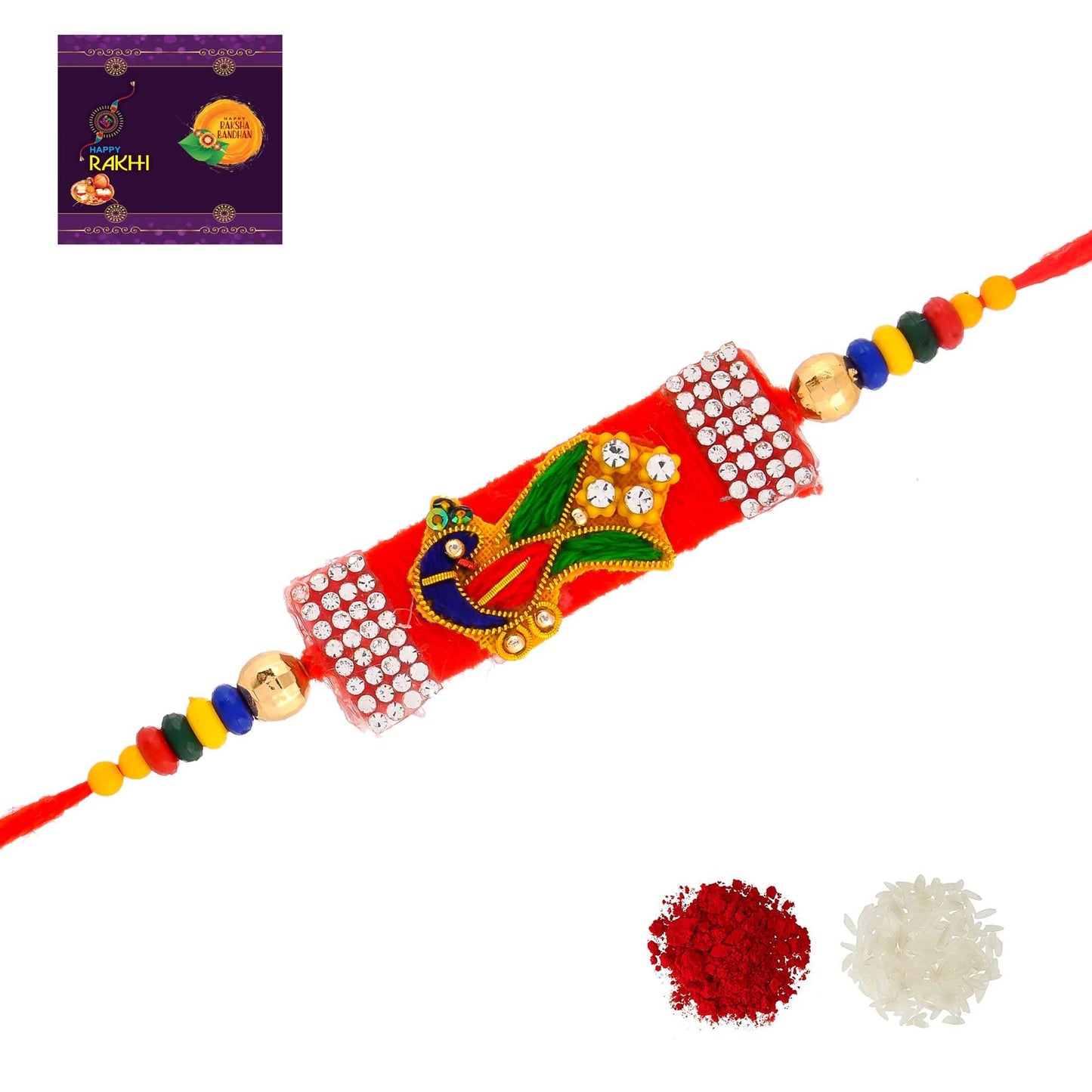 RaRock Peacock Jardosi Rakhi For Brother And Sister | Rakshybandhan
