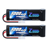 Zeee 8.4V 3000mAh NiMH Battery High Power RC Battery with Tamiya Plug for RC Car LOSI Associated HPI Tamiya Kyosho(2 Pack)