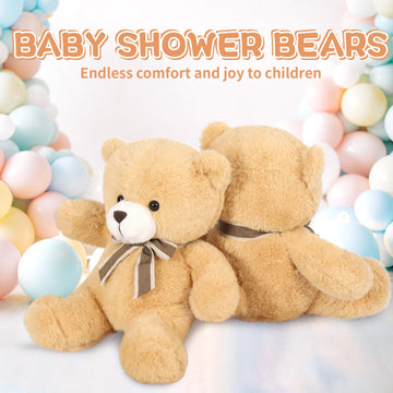Tezituor Teddy Bears Stuffed Animal 7 Packs In Bulk, Small Teddy Bear Bulk 12'' For Baby Shower Decorations, Stuffed Bear Plush